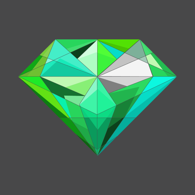 pretty emerald diamond by prettyguardianstudio