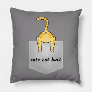 cute cat butt Pillow