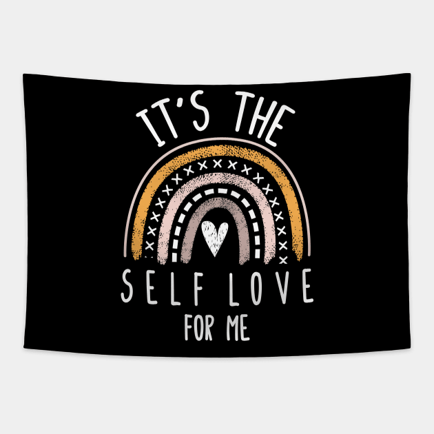 It's the self love for me Cute Rainbow Tapestry by Spreadlove