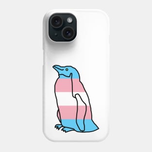Transgender Pride Flag Penguin Phone Case