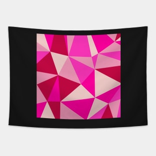 Modern Geometric Pink Blush Tapestry