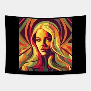 Psychedelic Girl Tapestry