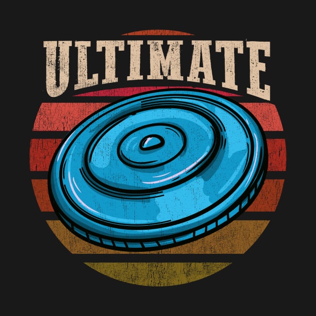 Vintage Retro Frolf Ultimate Frisbee Disc Golf T-shirt by biNutz