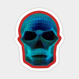 Blue Crystal Skull Magnet