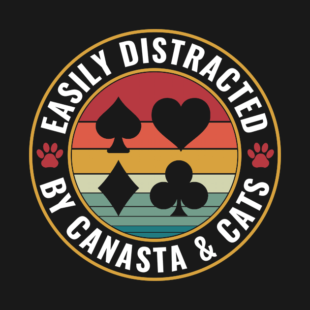 Easily distracted by Canasta and Cats Card Game Canasta by Dr_Squirrel