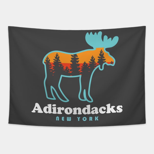 Adirondacks New York Moose Tapestry by PodDesignShop