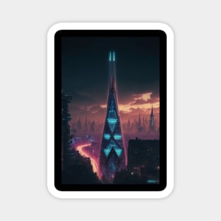 The Shard Cyberpunk Magnet