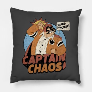 Captain Chaos Vintage Pillow