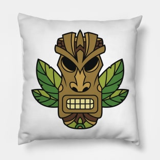 Funny Tribal Tiki Head Pillow