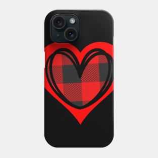 Checked Love Phone Case