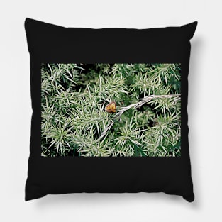 Butterfly on Thorns Pillow