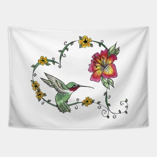 Hummingbird Heart Tapestry