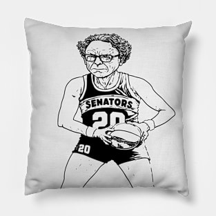 Vintage Funny Bernie Sanders Basketball Player // Baller Bernie Sketch Pillow