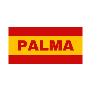 Palma City in Spanish Flag Colors T-Shirt