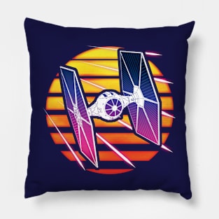 Synthwave TIE Fighter Pillow