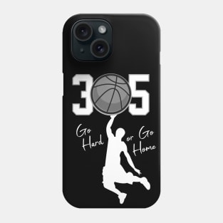 305 Miami Basketball Hoops Phone Case