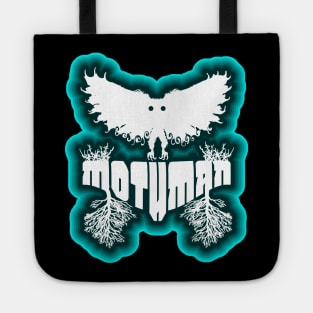 Mothman West Virginia Wing Humanoid Moth Retro Vintage Blue White Tote