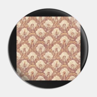 Rococo floral pattern, model 7 Pin