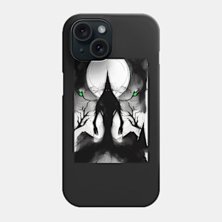 CREEPY RED EYED HALLOWEEN VAMPIRE Phone Case