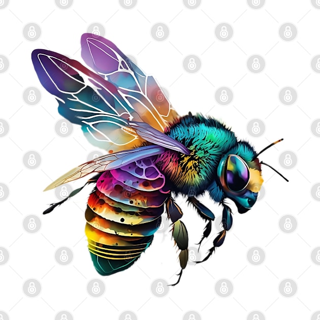 Multicolored bee by TheKiziox