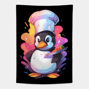 Penguin Chef Tapestry