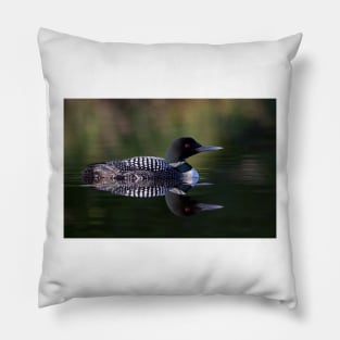 Reflective Loon - Common Loon Pillow