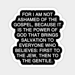 Romans 1:16 Bible Verse Text Magnet