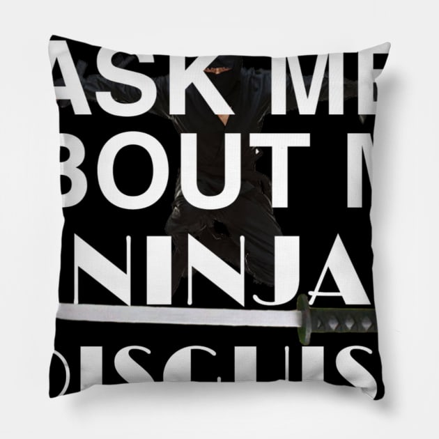 ask me about my ninja disguise Pillow by ERRAMSHOP