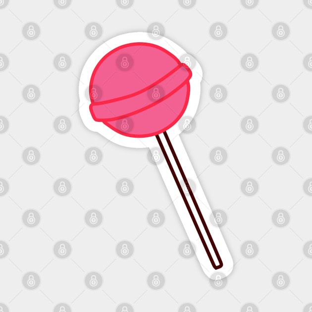 Cherry Lollipop Magnet by Miitee