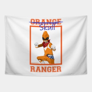 Skull Orange Ranger Tapestry