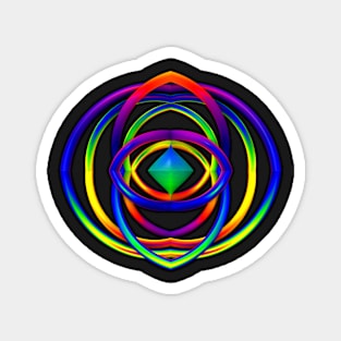 Rainbow Doodle Magnet