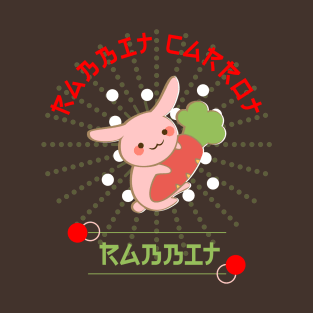 Kawaii Rabbit Carrot Cute T-Shirt