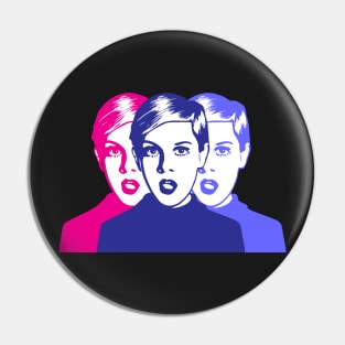 Triple Twiggy | Pop Art Pin