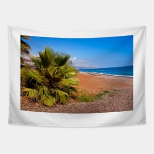 Palm trees Torrox Costa Del Sol Andalusia Costa Spain Tapestry