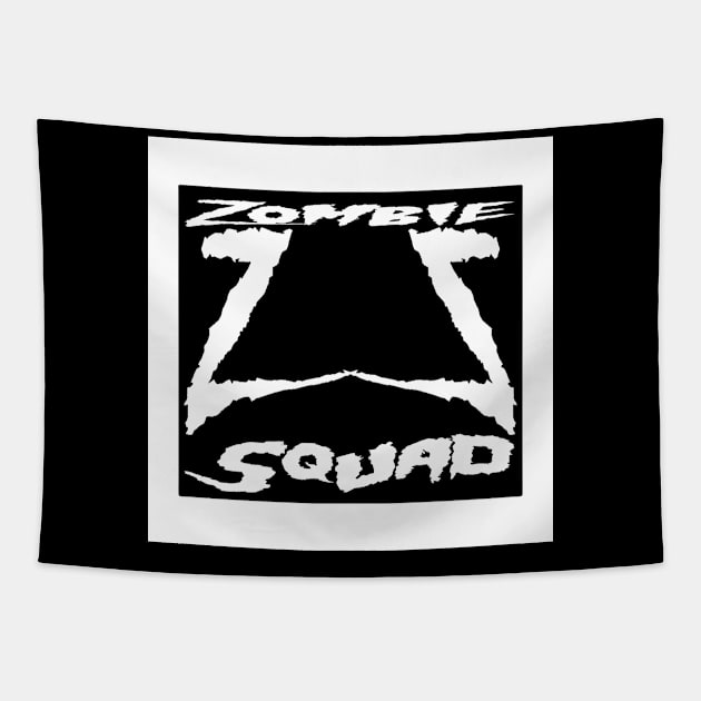 Zombie Squad ZS Mania (White) Tapestry by Zombie Squad Clothing