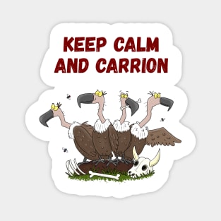 Funny vultures humour cartoon Magnet