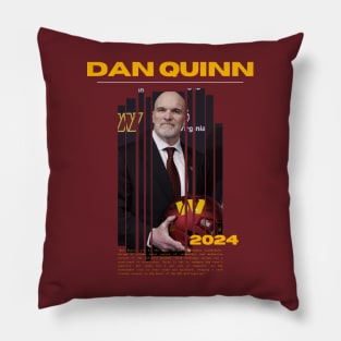 DAN QUINN ERA 2024 COMMANDERS Pillow