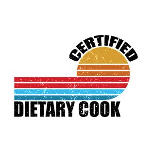 Certified Dietary Cook retro vintage job title profession T-Shirt