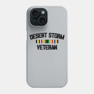Desert Storm Veteran Pride Cat Gulf War Service Ribbon Phone Case