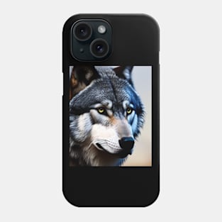 Timber Wolf - AI-Generated Phone Case