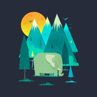 Elephant by The Mountain T-Shirt