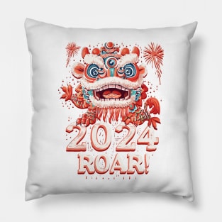 ROAR! 2024 Chinese New Year Dragon Celebration Shirt Pillow