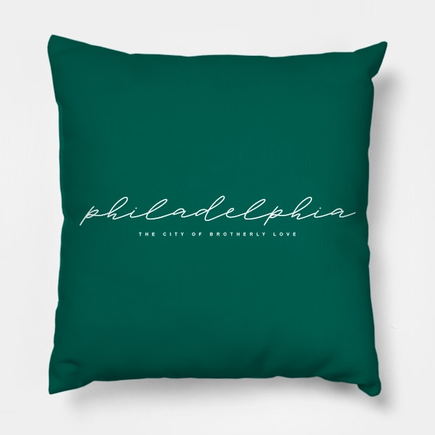 City of Brotherly Love Pillow by Center City Threads