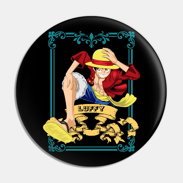 One Piece anime - Straw hat Monkey D Luffy - One Piece Anime - Pin