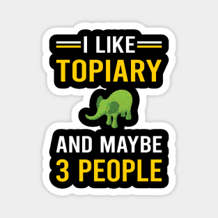 3 People Topiary Magnet