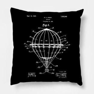 Hot Air Balloon Patent , Airship Blueprint Pillow