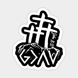 God is greater than the highs and lows Magnet