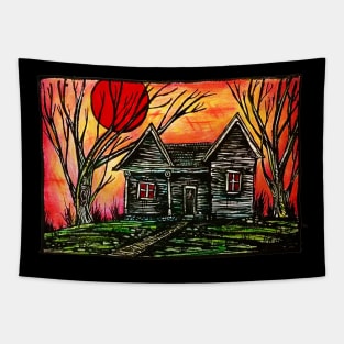 Haunted House Tapestry