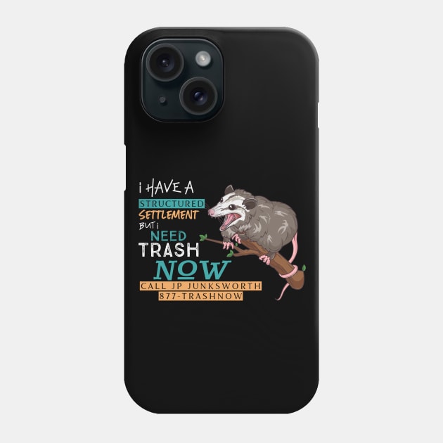 877-TRASHNOW Possum Phone Case by Toodles & Jay