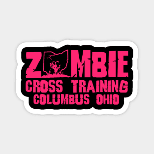 Zombie Cross Training Columbus Ohio Pink Magnet